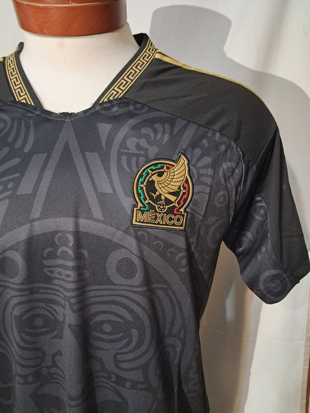 Mexico soccer jersey unisex adults size way black color