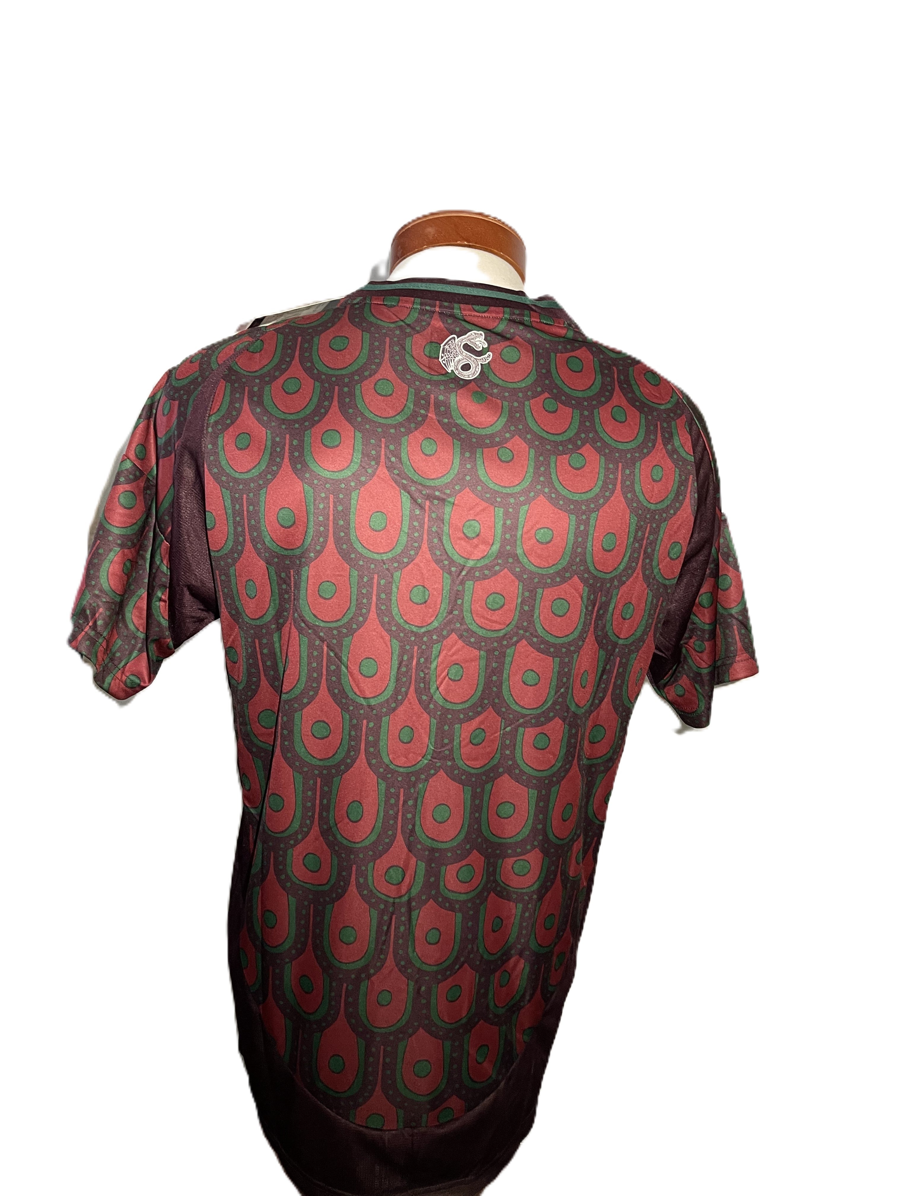 Mexico soccer jersey unisex maroon adult sizes, Mexico, playera de futbol, tallas de adultos unisex.