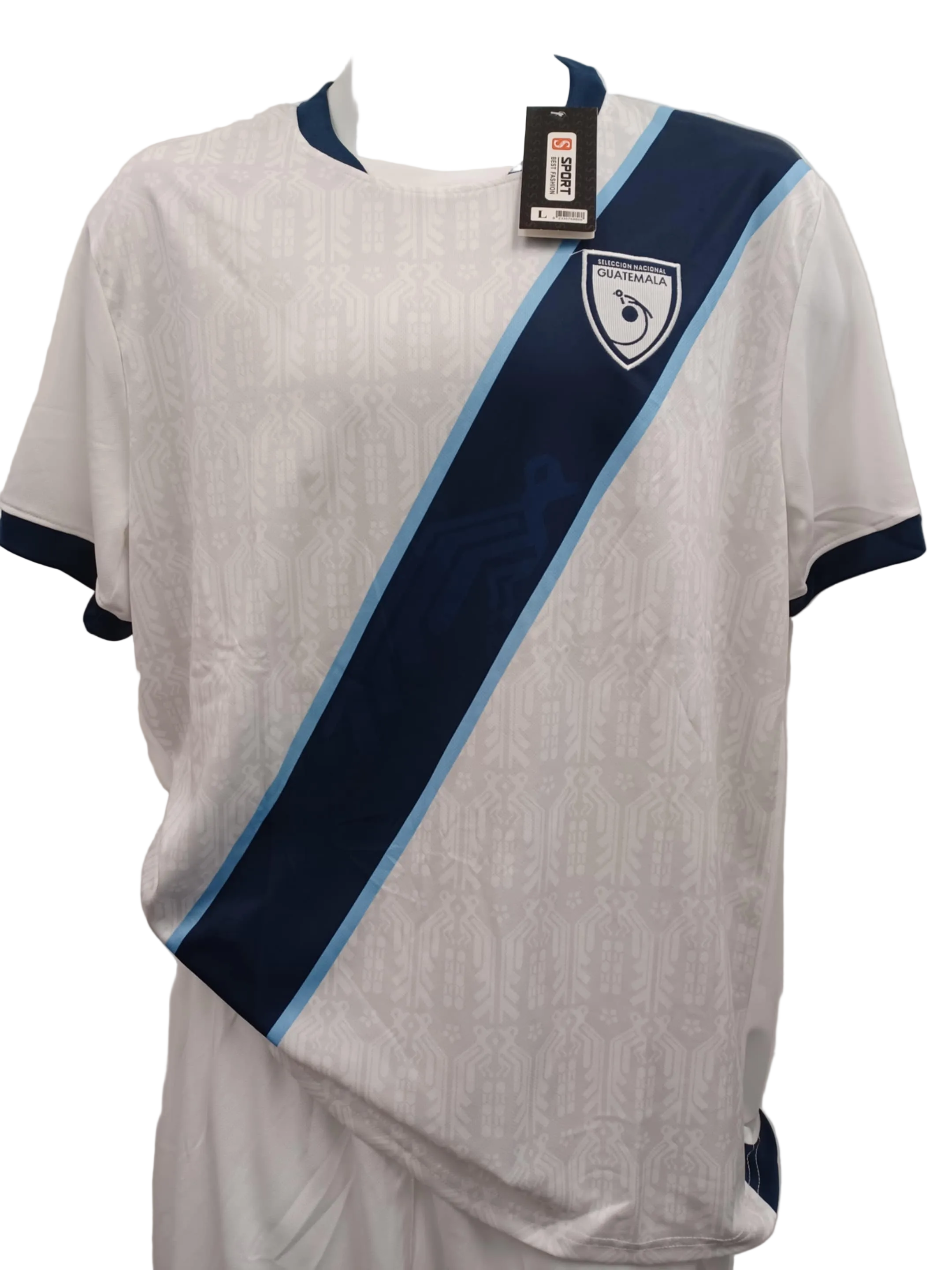 Guatemala Soccer jersey and short unisex adults size, fan edition.