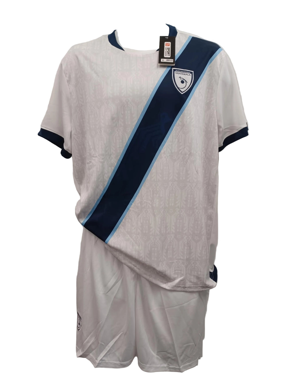 Guatemala Soccer jersey and short unisex adults size, fan edition.