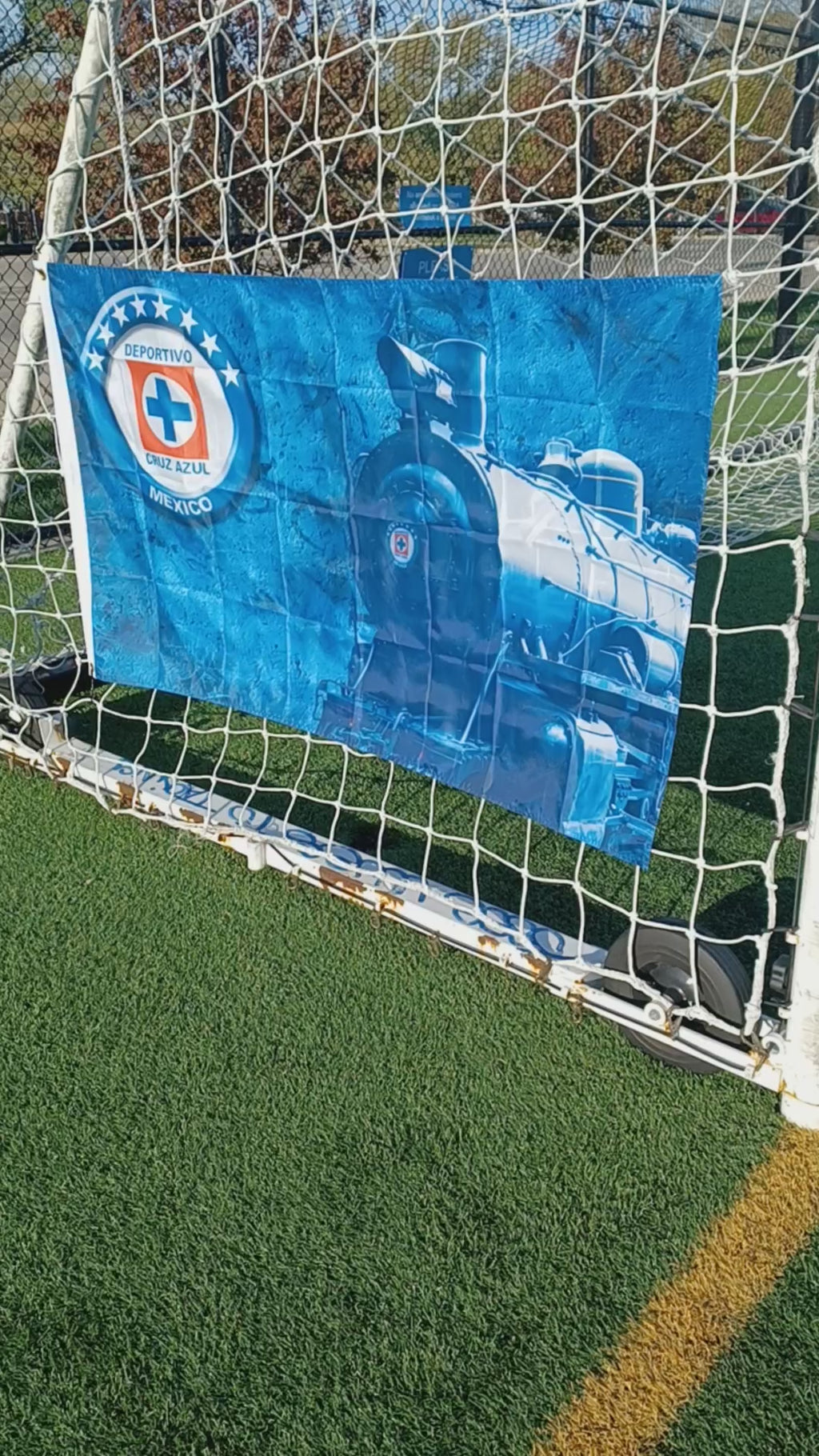 Bandera del cruz azul 3x5 ft demuestra tu pacion,
