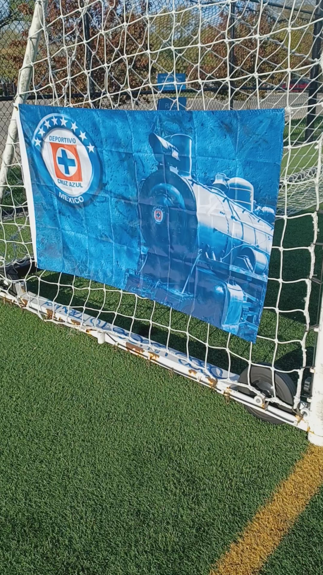 Bandera del cruz azul 3x5 ft demuestra tu pacion,