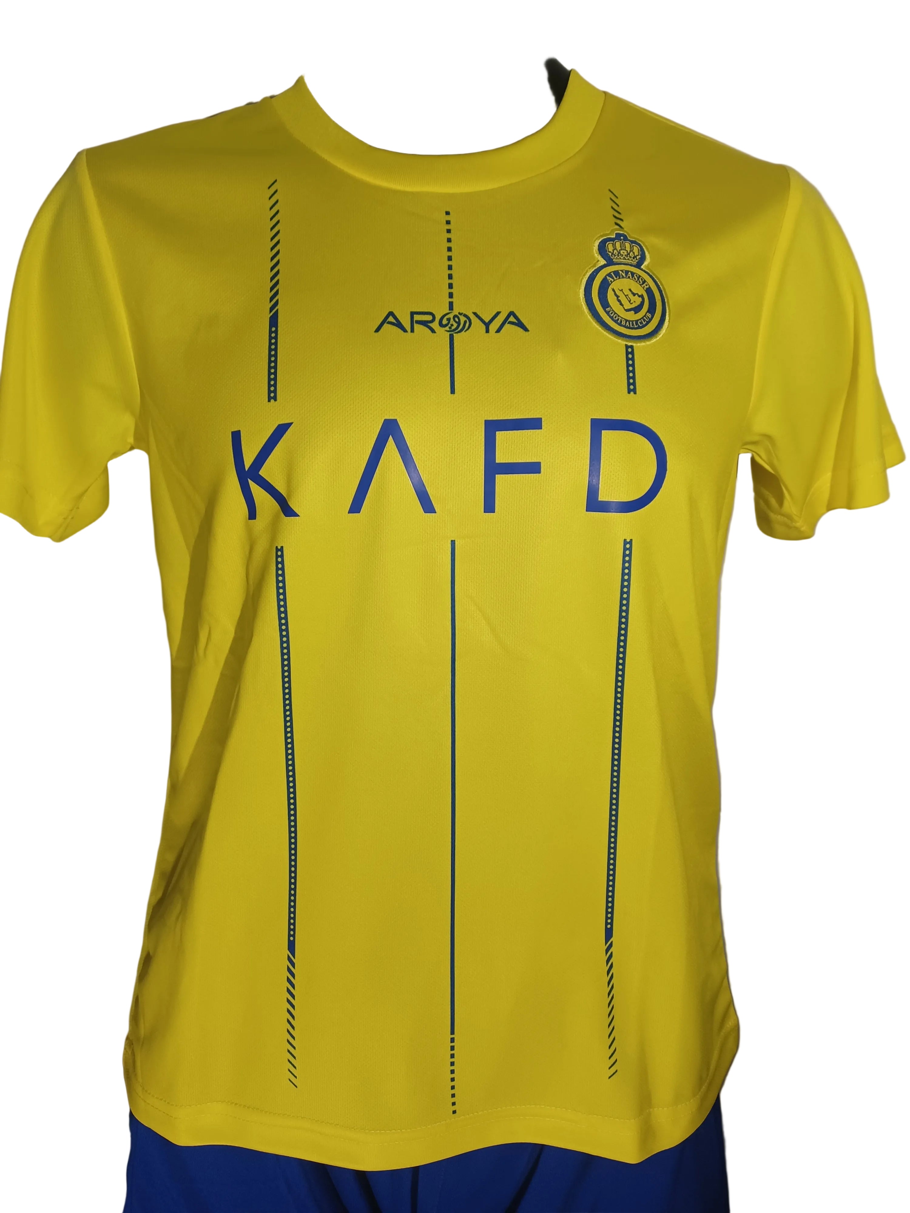 Kids Ronaldo uniform set jersey and shorts, unisex