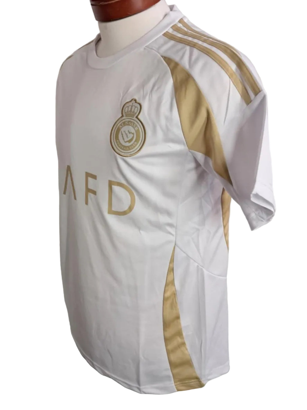 Al Nassar away Cristiano Ronaldo white and gold adult unisex