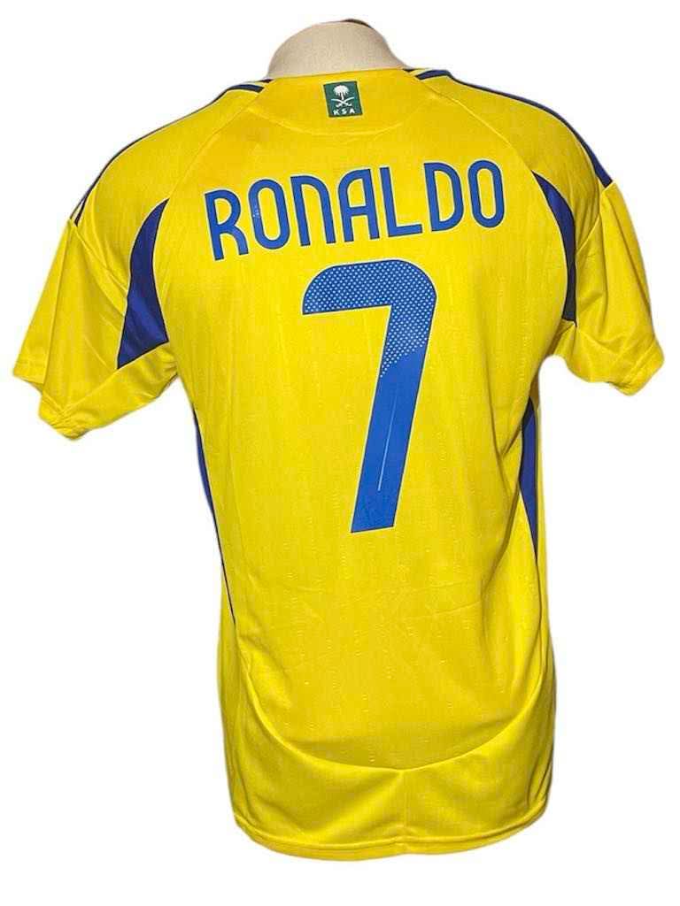 Al Nassar Ronaldo jersey yellow and blue