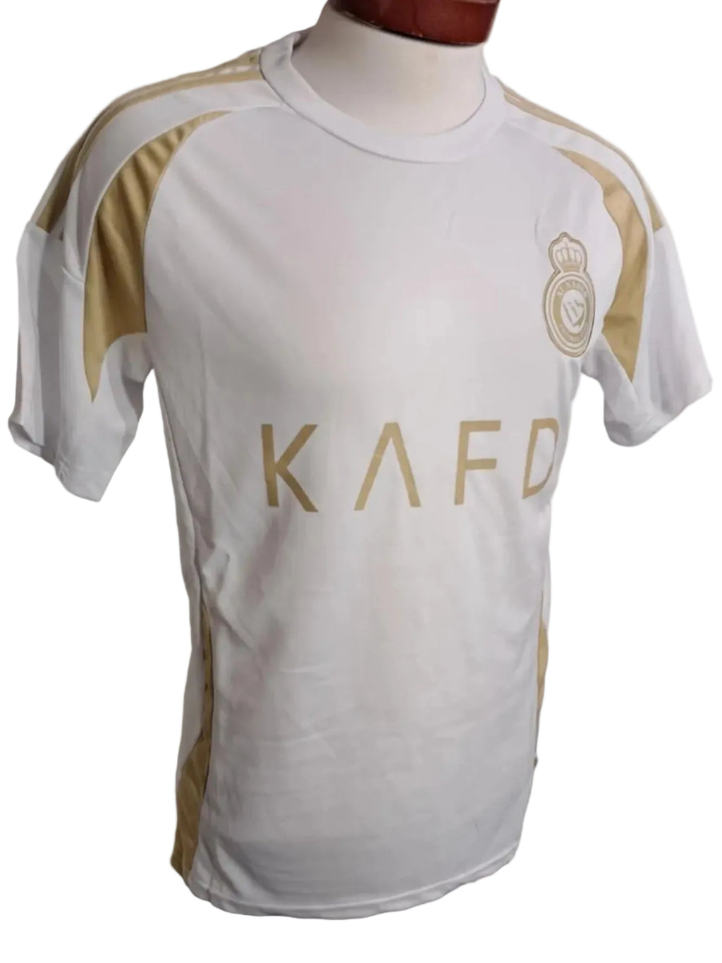 Al Nassar away Cristiano Ronaldo white and gold adult unisex