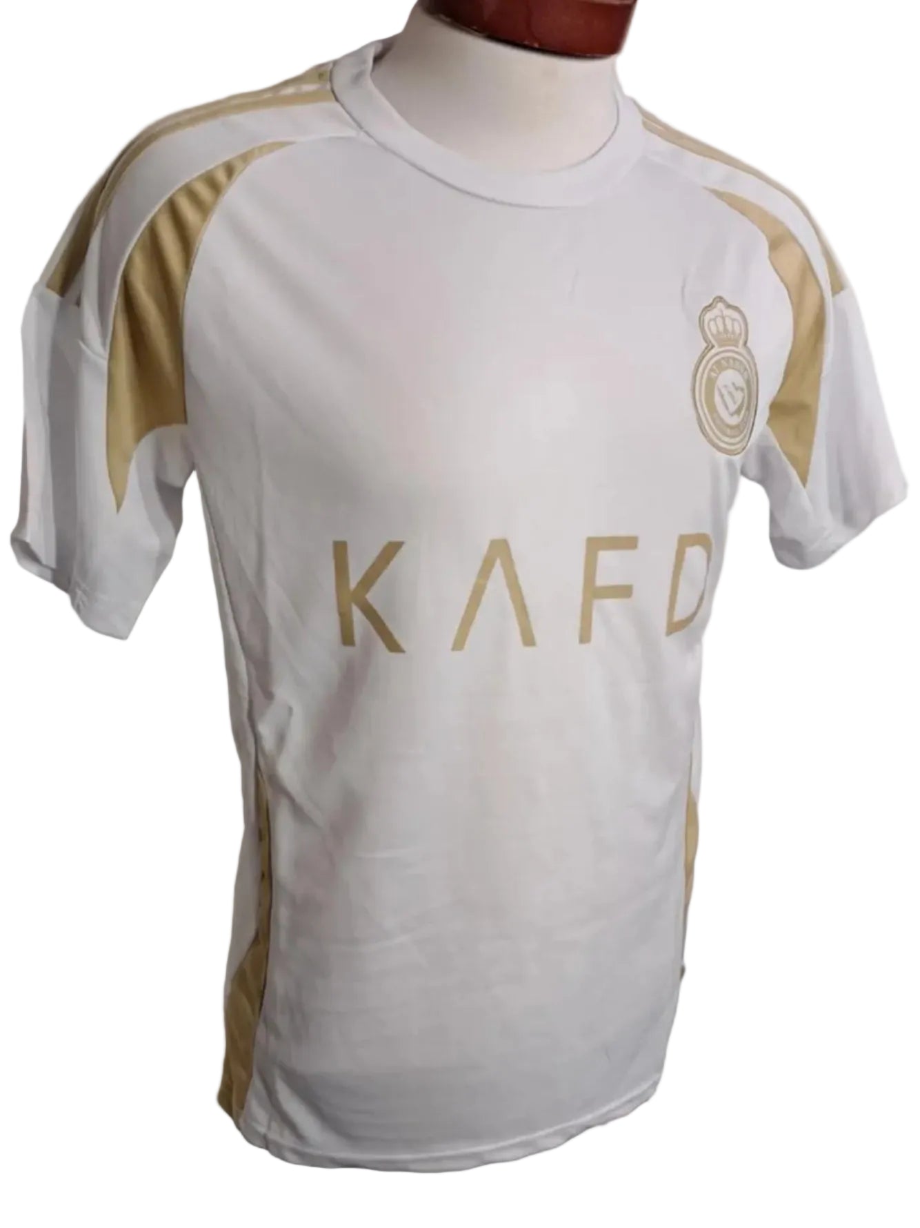 Al Nassar away Cristiano Ronaldo white and gold adult unisex