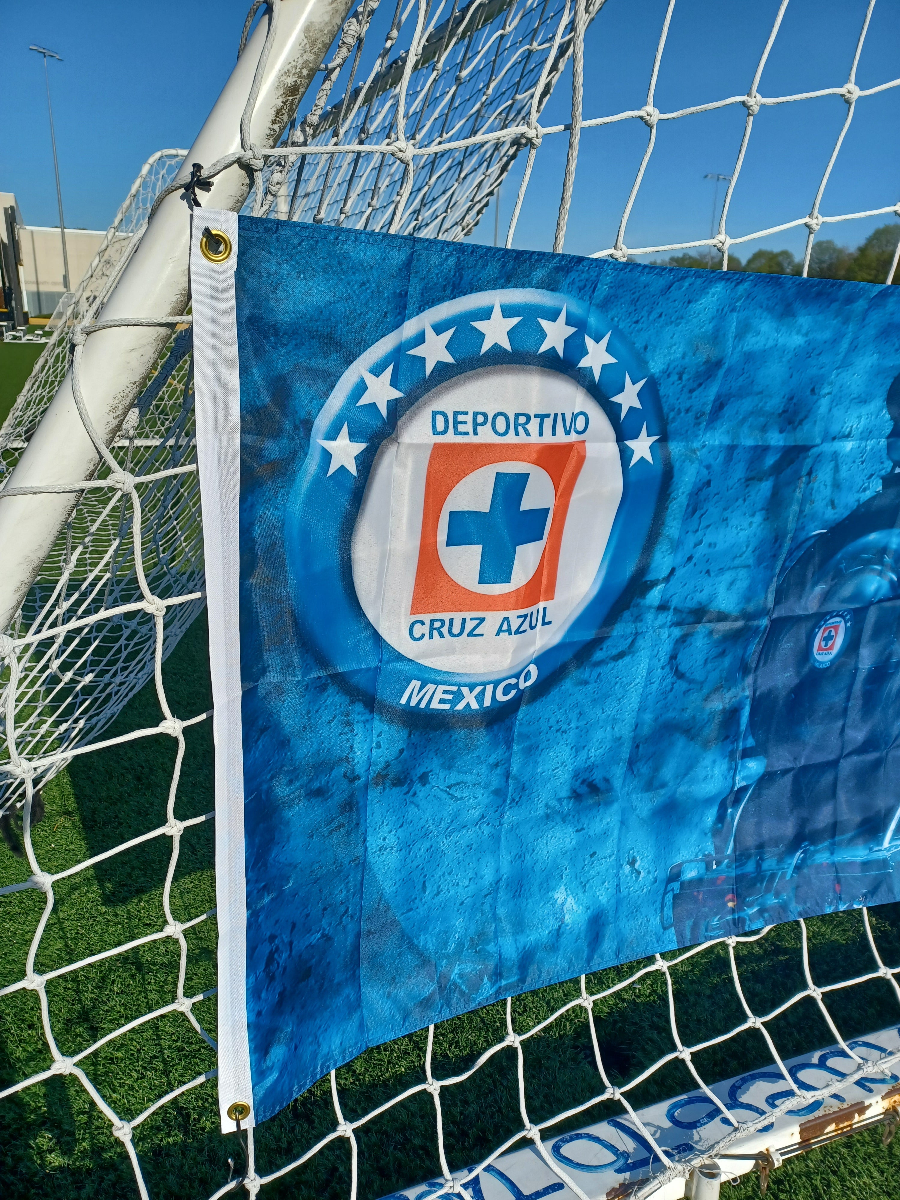 Bandera del cruz azul 3x5 ft demuestra tu pacion,
