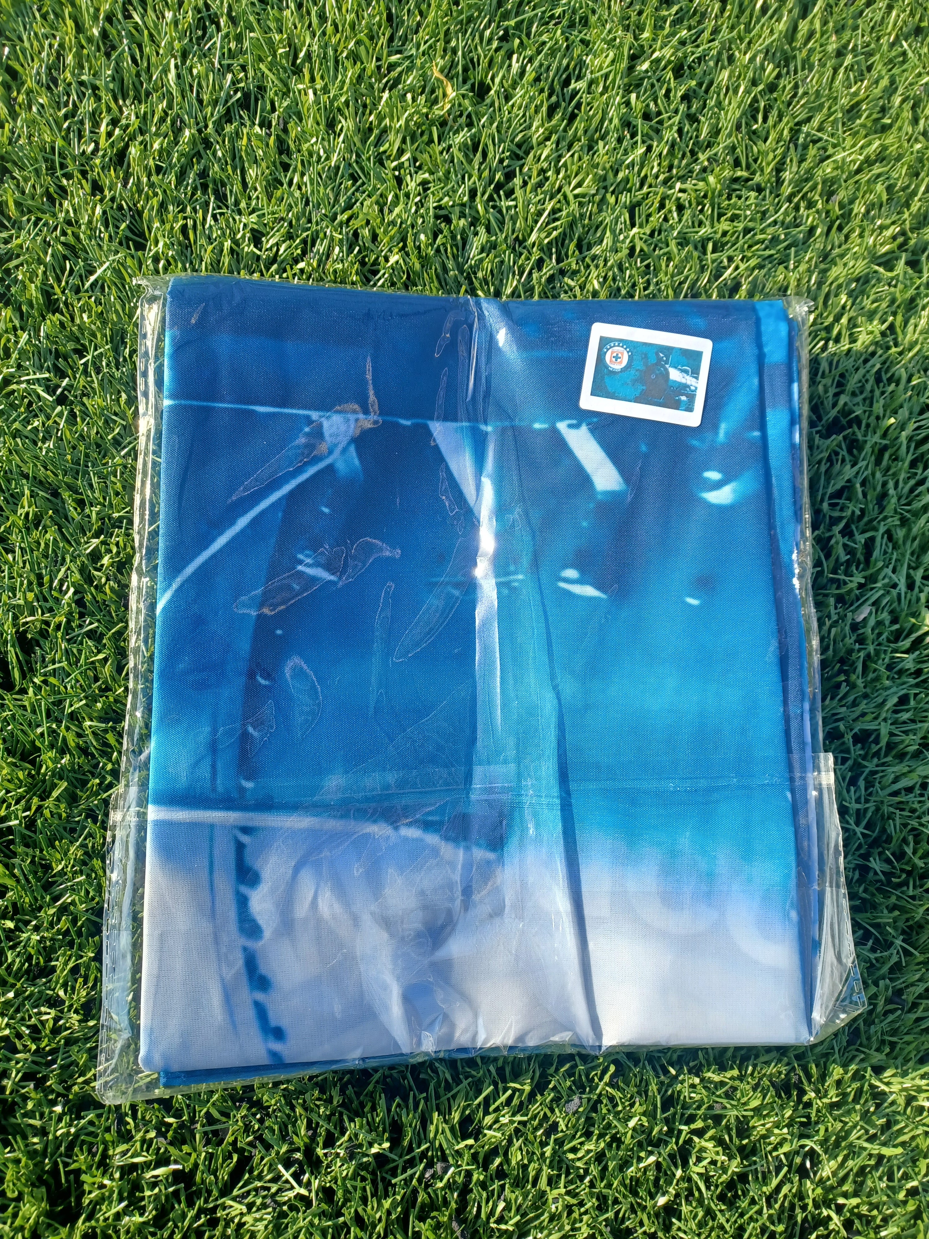 Bandera del cruz azul 3x5 ft demuestra tu pacion,