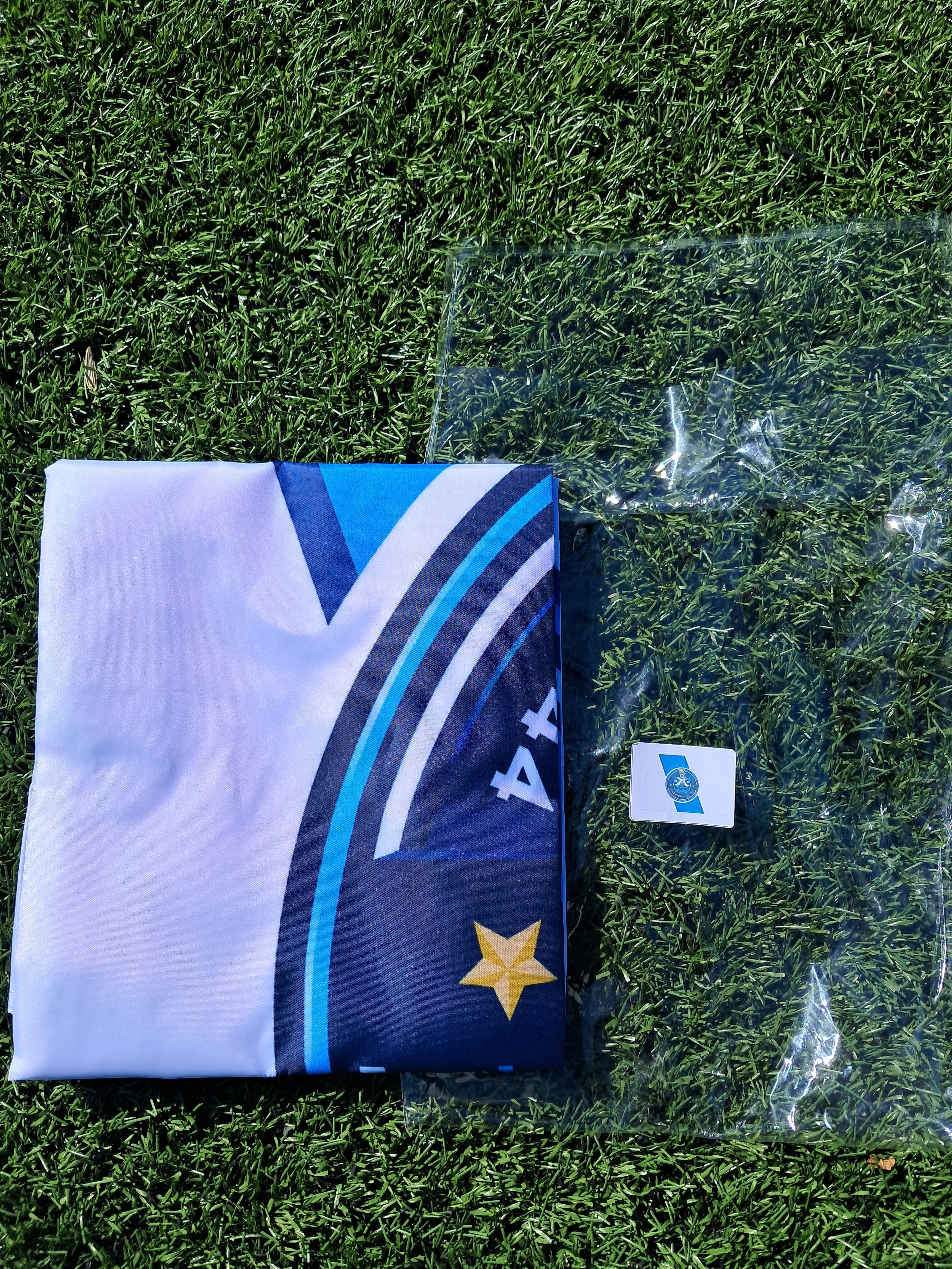 Club puebla bandera 3x5 ft. White and blue