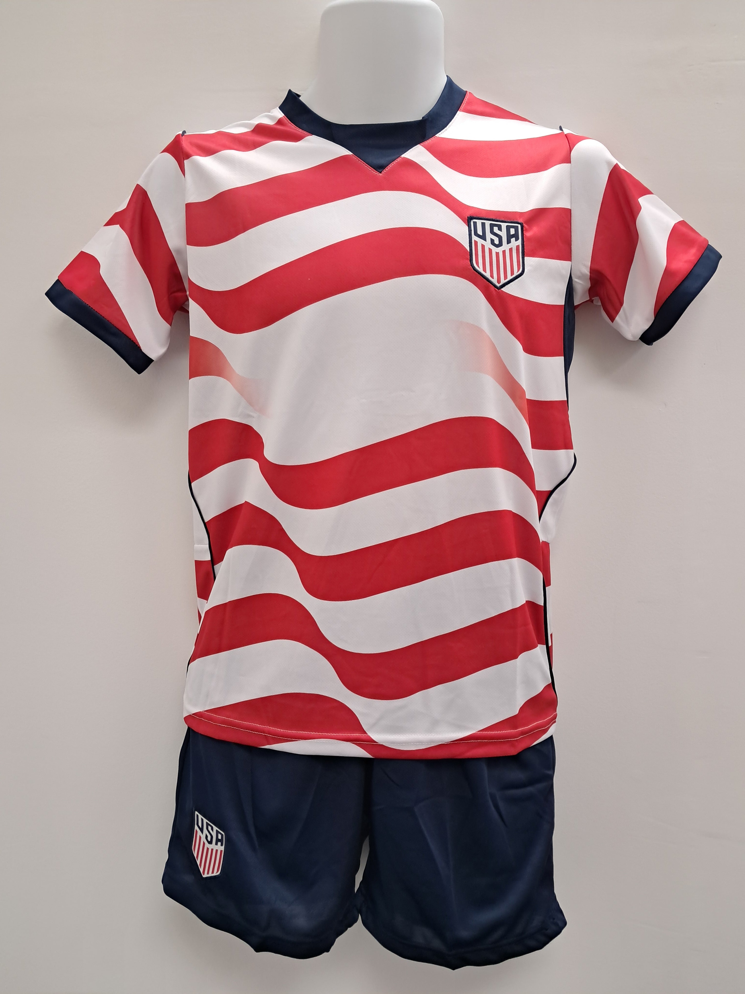 USA kid's soccer uniform home 2026 world cup.