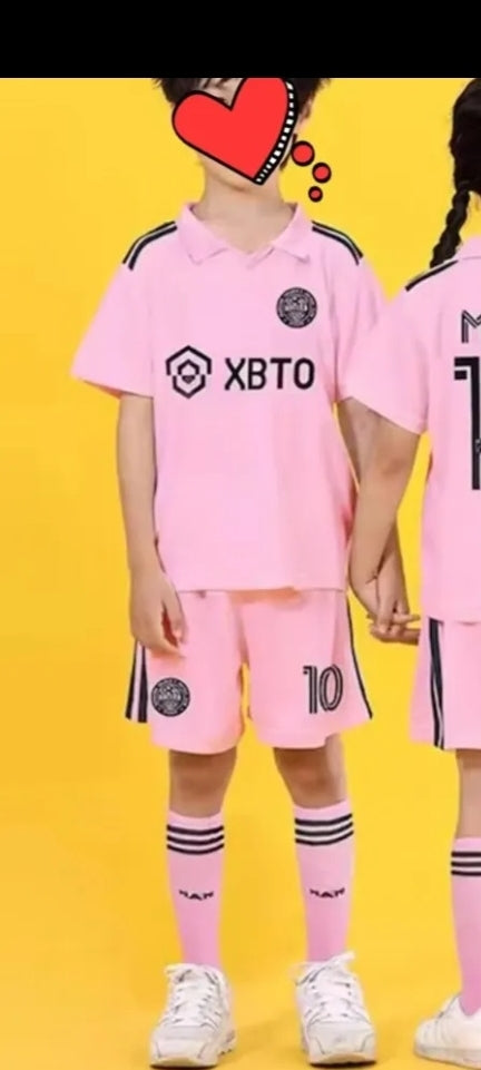 Messi Kids uniform unisex jersey and shorts all sizes, messi