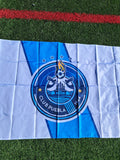 Club puebla bandera 3x5 ft. White and blue