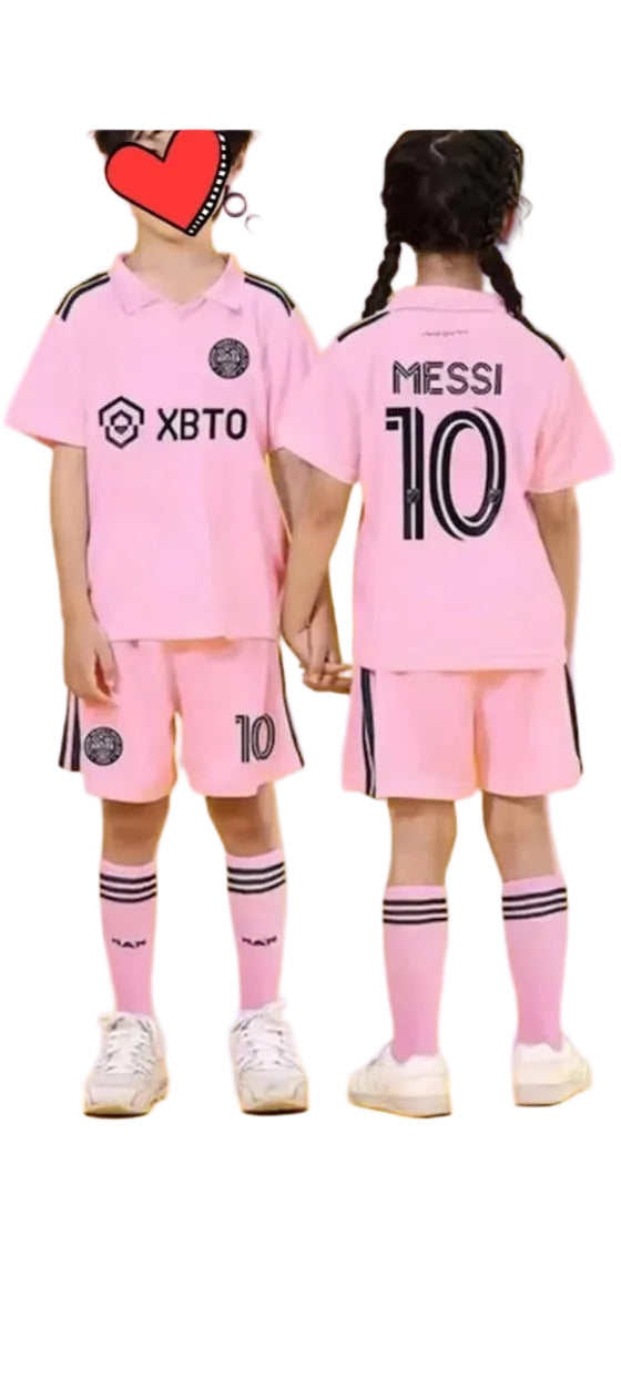 Messi Kids uniform unisex jersey and shorts all sizes, messi