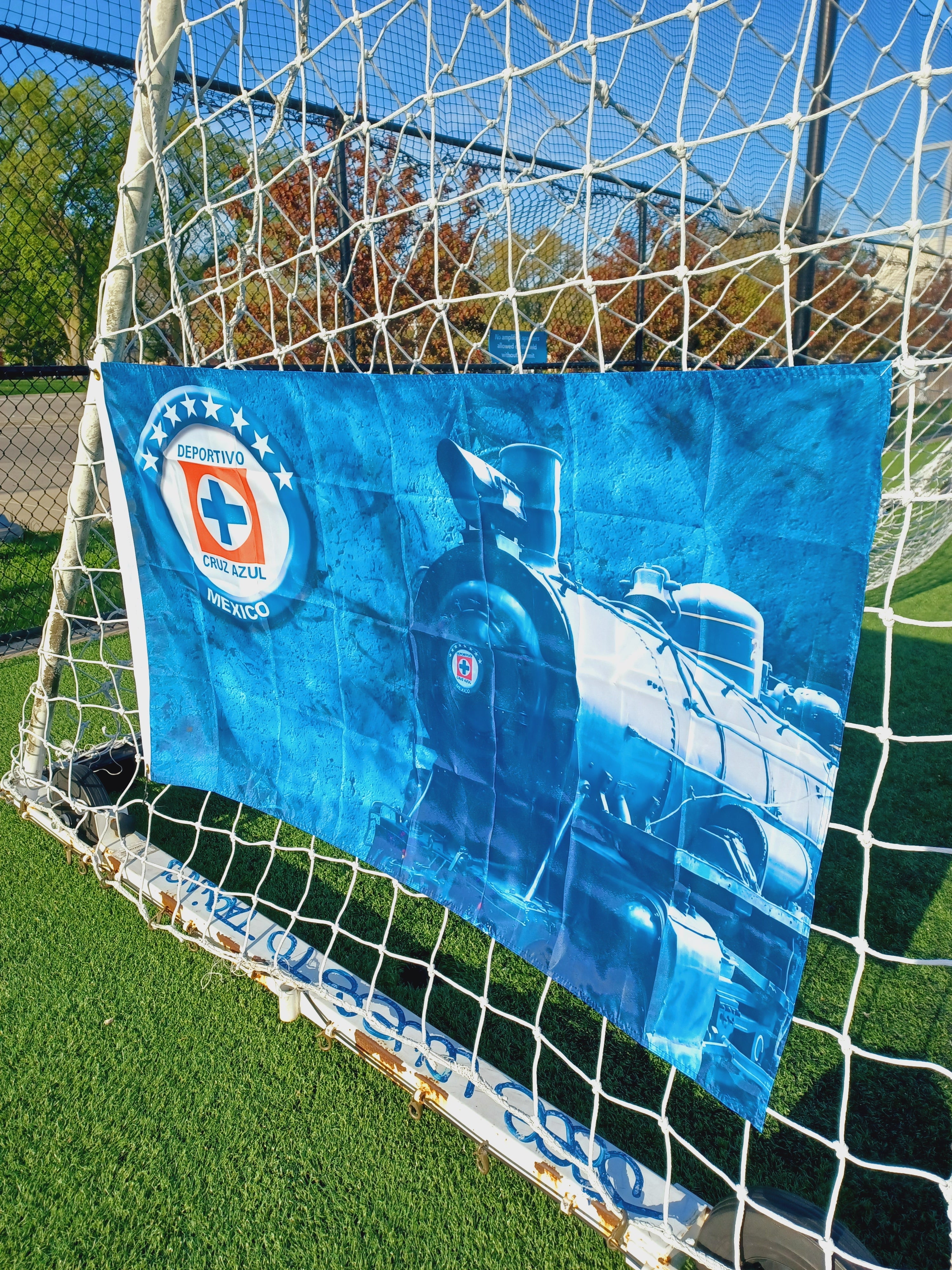 Bandera del cruz azul 3x5 ft demuestra tu pacion,