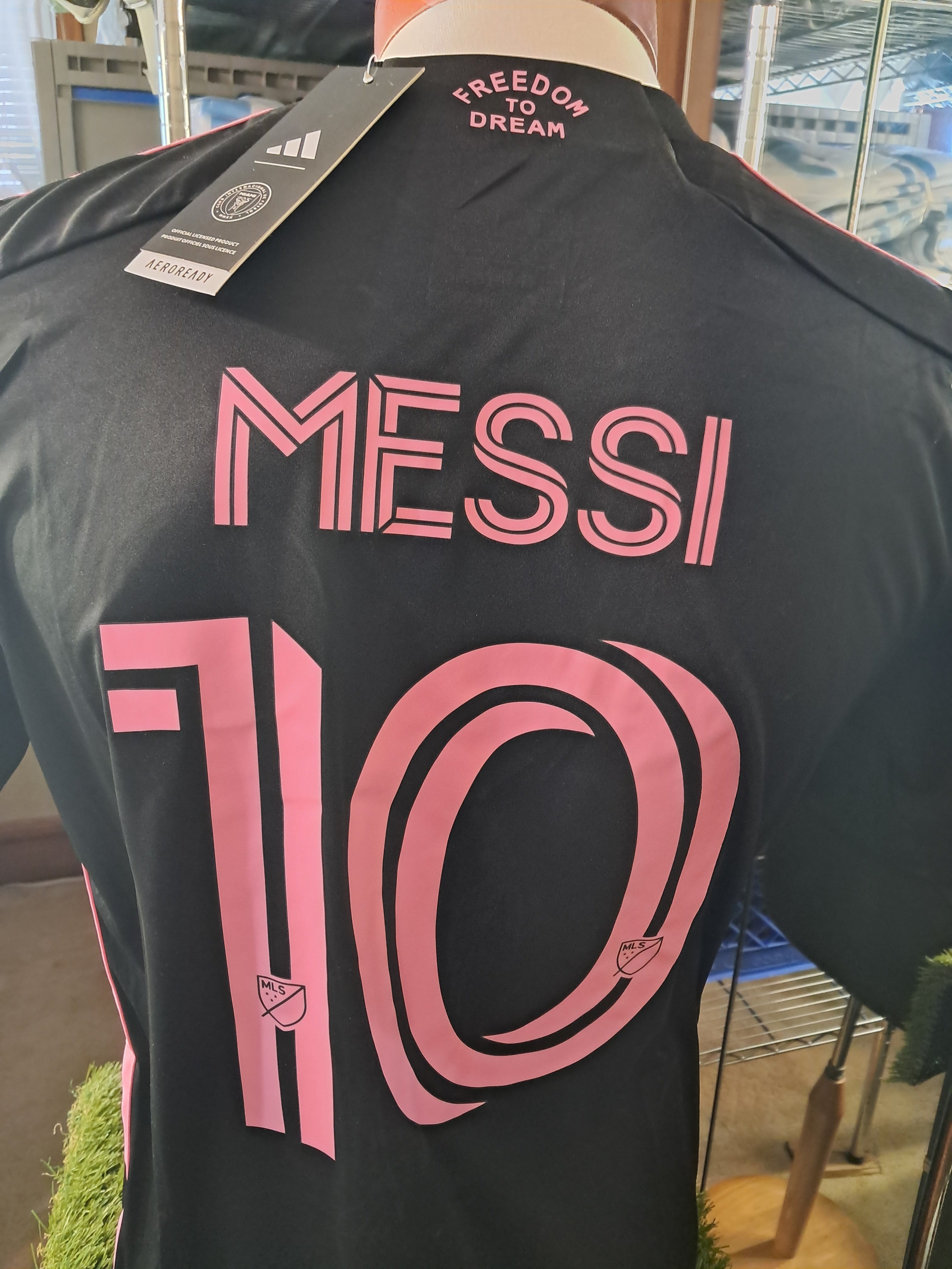 Messi adidas jersey adults sizes home and away