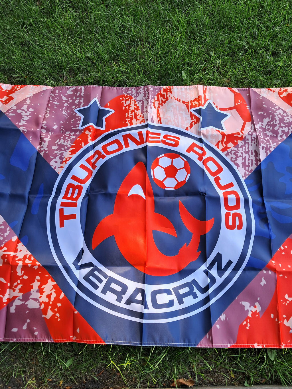 Bandera de los tiburones rojos de veracruz 3×5 ft size.